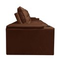 Ver imagem 5 de Sofá 2,30m Retrátil e Reclinável com Usb – Grande, Confortável e Moderno para Sala de Estar:marrom