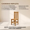 Ver imagem 2 de Kit 4 Cadeiras Repleta Esmeralda Madeira Maciça Sala Jantar - Mel