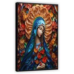 Quadro Decorativo Canvas Premium Nossa Senhora Jesus Cristo Maria Gg - 5