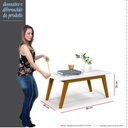 Ver imagem 4 de Mesa de Centro Retangular 90 x 50 x 39 Prism Patrimar Branco