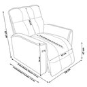 Ver imagem 4 de Poltrona do Papai Reclinável Manual Comfort Veludo Rosa - Vimont Moveis