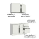 Ver imagem 6 de Armário de Cozinha Compacta 120cm Branco Glamy Madesa 03