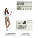 Ver imagem 5 de Armário de Cozinha Compacta 120cm Branco Glamy Madesa 03