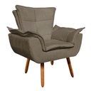 Ver imagem 4 de Kit 01 Namoradeira e 02 Poltronas Opala Suede Marrom Rato