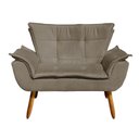Ver imagem 7 de Kit 01 Namoradeira e 02 Poltronas Opala Suede Marrom Rato