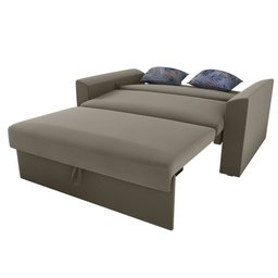 Sofá Cama Casal Cristal Bege Flor Matrix - 2