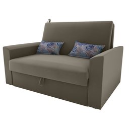 Sofá Cama Casal Cristal Bege Flor Matrix - 1