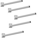 Ver imagem 1 de 05 Suportes Refletor Base Inclinada Braço 100 Cm 05 Cj - Branco