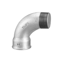 Curva 90° Galvanizada Macho/fêmea 1.1/2 Curva Metal Galvanizado Macho Fêmea 90° 1.1/2 Tupy Tupi - 1