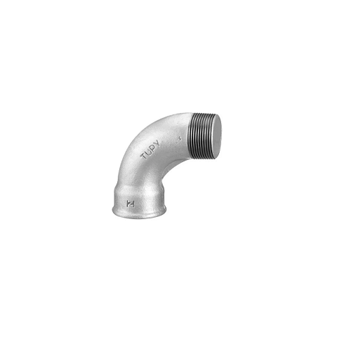 Curva 90° Galvanizada Macho/fêmea 1.1/2 Curva Metal Galvanizado Macho Fêmea 90° 1.1/2 Tupy Tupi