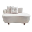 Ver imagem 3 de Namoradeira Sofá Feijão Suria Orgânica Bouclé Marfim