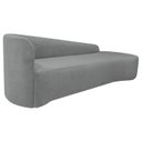 Ver imagem 4 de Recamier Curvo Orgânico 180cm 3 Lugares Lado Direito para Sala Estar Bouclé Paris