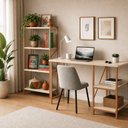Ver imagem 1 de Kit Mesa Star 110 + Estante 4 Prateleiras