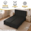 Ver imagem 4 de Cama Box Baú Casal Bipartido Suede Royal Sleep Preto