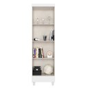 Ver imagem 4 de Armário Multiuso 2 Portas com 4 Prateleiras com Pés Lite Branco