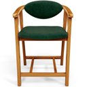Ver imagem 3 de Kit 03 Banquetas Baixa Cozinha Sala de Jantar Bancada Cecília L02 Couríssimo Verde Musgo Lyam Decor