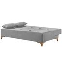 Ver imagem 2 de Sofá Cama 2 Lugares Living M-143 Veludo Martins Cinza