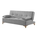 Ver imagem 1 de Sofá Cama 2 Lugares Living M-143 Veludo Martins Cinza