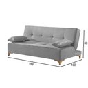 Ver imagem 5 de Sofá Cama 2 Lugares Living M-143 Veludo Martins Cinza