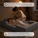 Ver imagem 6 de Cama Montessoriana Infantil Cama Kids a Vácuo 100% Espuma Cor:Cinza