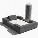 Ver imagem 1 de Cama Montessoriana Infantil Cama Kids a Vácuo 100% Espuma Cor:Cinza