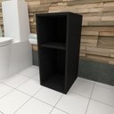 Ver imagem 1 de Armário Banheiro Auxiliar Banheiro Mesa Lateral para Vazo Sanitário Preto