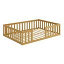 Ver imagem 3 de Cama Montessoriana Casal Madeira Maciça Cor Nogueira Nemargi