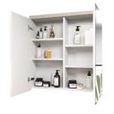 Ver imagem 5 de Gabinete de Banheiro 90cm com Cuba e Espelheira Branco/Arenito