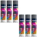 Ver imagem 2 de Tinta Spray 400ml Cinza Grafite Uso Geral em Aço Ferro Gesso Cerâmica Couro | Universo | Kit 06 Un