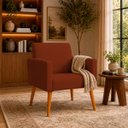 Ver imagem 1 de Poltrona Nina Decorativa para Sala Recepção Manicure Consultório Suede