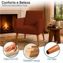 Ver imagem 3 de Poltrona Nina Decorativa para Sala Recepção Manicure Consultório Suede