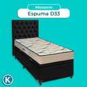 Ver imagem 4 de Conjunto Cama Box Bau Blindado Solteiro + Colchão D33 Maxsono Paropas + Cabeceira