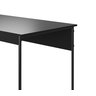 Mesa de Estudo Escrivaninha Criare Prateleira Escritório Moderno Estilo Industrial Nicho Cor Preto - 4