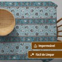 Ver imagem 3 de Toalha Mesa Plástica Térmica Roça Az 10 Lugares 1,40x2,80