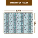 Ver imagem 5 de Toalha Mesa Plástica Térmica Roça Az 10 Lugares 1,40x2,80