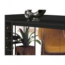 Ver imagem 3 de Buffet Aparador com Adega Retrô Wine com Espelho Preto - Moveisaqui