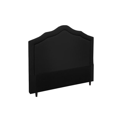 Cabeceira Irlanda New Plus Casal 1400mm Suede Negro - Simbal