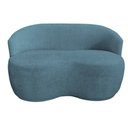 Ver imagem 2 de Namoradeira Decorativa Beatriz Orgânica Linho Azul