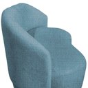 Ver imagem 6 de Namoradeira Decorativa Beatriz Orgânica Linho Azul
