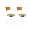 Ver imagem 1 de 2 Cadeiras Brancas para Cozinha Viena Palha:Happy Hour
