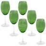 Jogo 6 Taças Água/Vinho Cristal Gastro Verde 580ml Bohemia - 1
