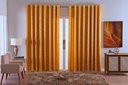Ver imagem 1 de Cortina Jacquard Luxo em Tecido Semi Blackout Sala 6,00x2,80:dourado
