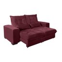 Ver imagem 2 de Sofá Retrátil e Reclinável 2,10m Suede Miami