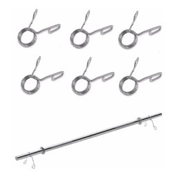 Kit 20 Presilhas Barra Grampo 3 Voltas 25.40 mm - 1