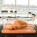 Ver imagem 2 de Conjunto Boleira Redonda e Migalheira de Pão de Madeira com Tampa Acrílica Essence