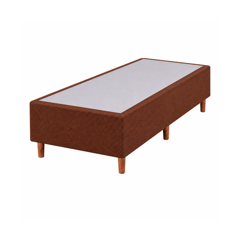 Base para Cama Box Solteiro 88x188x37 Duna Linho/Marrom