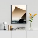 Ver imagem 1 de Quadro Decorativo Rio de Janeiro- Pescaria Cristo Redentor 45x34cm - com Vidro:madeira Branca