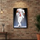 Ver imagem 2 de Quadro Decorativo Umbanda Zé Pelintra - 70x50cm:moldura Branca