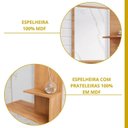 Ver imagem 7 de Gabinete Suspenso com Cuba e Espelheira Isa Cinamomo/Branco
