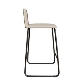Kit 4 Banquetas Vegas Estilo Industrial Premium Área Gourmet Balcão Bar Sacada Hall Cor Bege/preto - 6